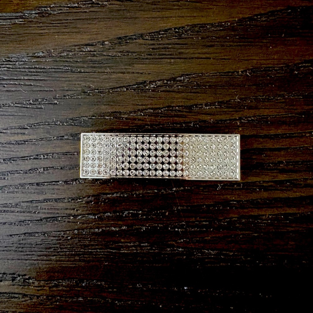 3/$10 NEVER USED silver rhinestone belt clip